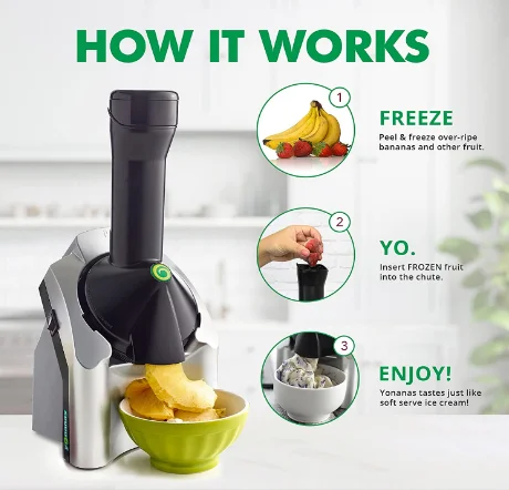 Yonanas Dairy-Free Frozen Fruit Soft Serve Maker