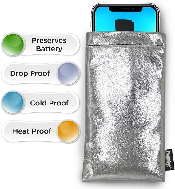 Travel protective phone case that reflects heat and offers drop protection for your device