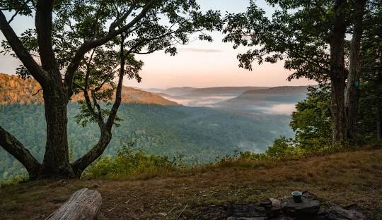 Loyalsock Trail Waterfall – Serene waterfall along the Loyalsock Trail, a great places to go near me in Pennsylvania for hiking and backpacking.