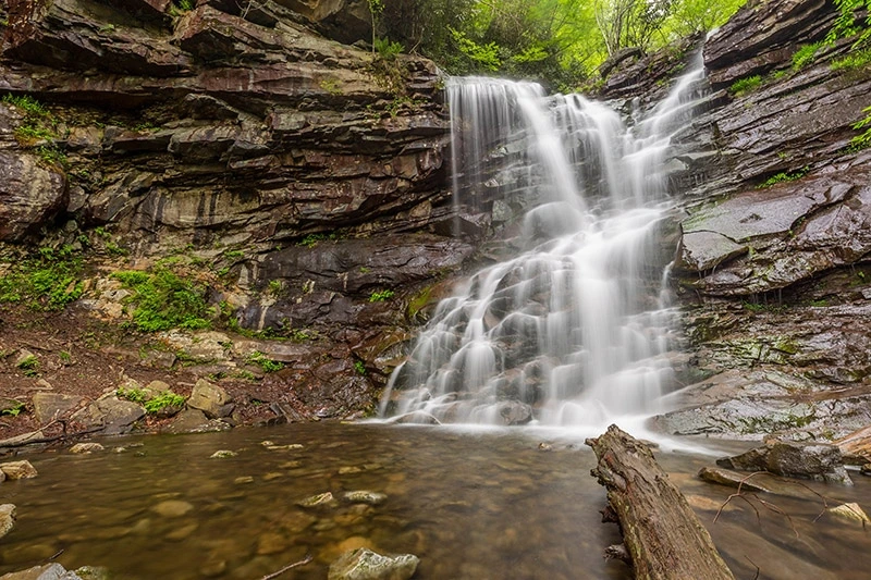 Glen Onoko Falls Trail – Challenging waterfall hike at Glen Onoko, a once-adventurous places to go near me in Pennsylvania for hiking.