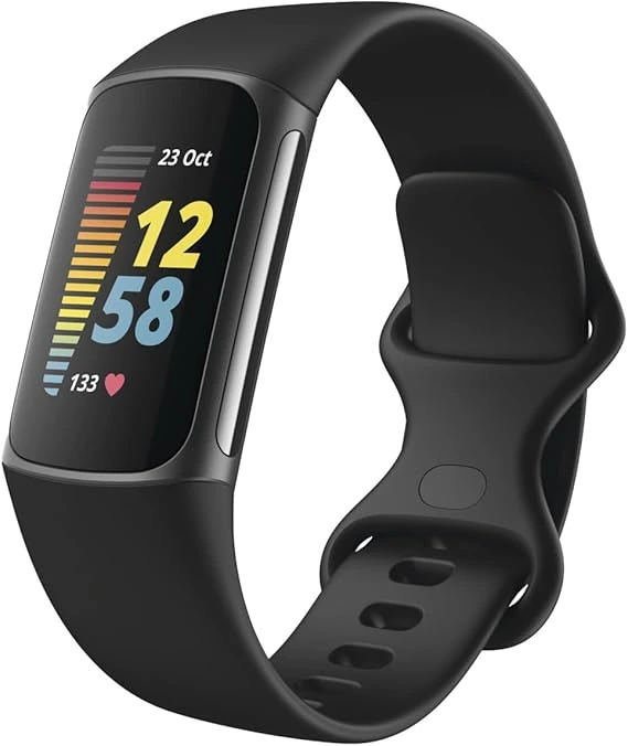 Fitbit Charge 5 fitness tracker, essential for monitoring workout progress and reaping the mental and physical benefits of gym sessions.