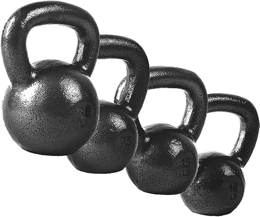 CAP Barbell Kettlebell Set, versatile strength training equipment to improve functional fitness and enjoy the benefits of gym training.