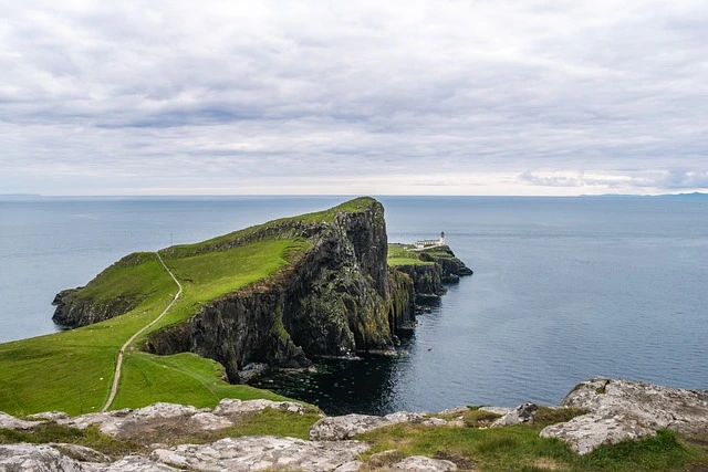 The Old Man of Storr rock formation on the Isle of Skye, one of the most beautiful islands, with sweeping views of its rugged landscape.