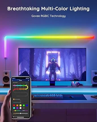 Transform your space with RGBIC LED wall lights, an Amazon TikTok favorite for creating vibrant and dynamic lighting